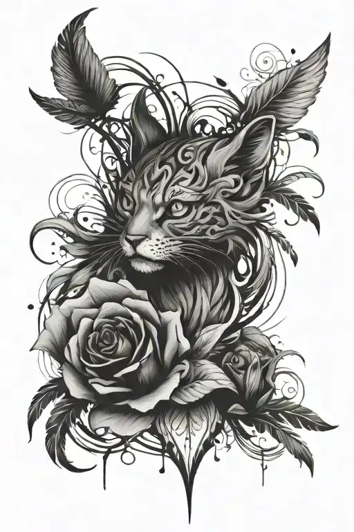 cohesive tattoo design idea