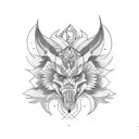 chaos cull with beaty babe tattoo design idea