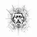 Marcus Aurelius tattoo design idea