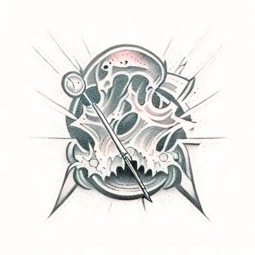 Text tatto of the phrase boulder slayer tattoo design idea