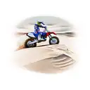 sand dunes,dirtbike,American flag, golf,poker, tattoo design idea