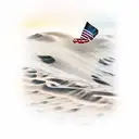 sand dunes,dirtbike,American flag, golf,poker, tattoo design idea