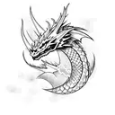 Storm Dragon tattoo design idea