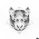 Panther tattoo design idea