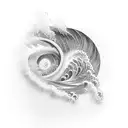 Ocean Wave tattoo design idea