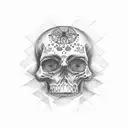 Memento mori tattoo design idea