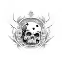 Memento mori tattoo design idea