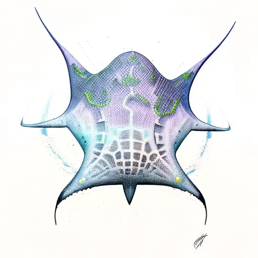  Stingray tattoo design idea