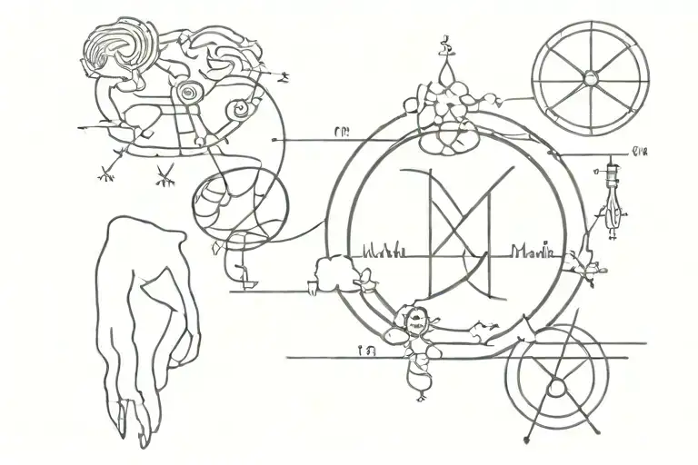 Scott McCall's track, with some references to Harry Potter, Supernatural, Divergent, Hunger Games tattoo design idea