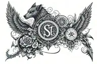 Scott McCall's track, with some references to Harry Potter, Supernatural, Divergent, Hunger Games tattoo design idea
