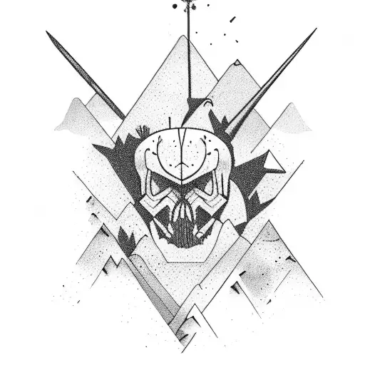 desert survivor moves to mountains timeline tattoo design idea