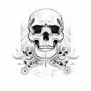 ghost recon wildlands skull tattoo design idea