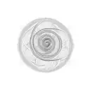 Single line fibonacci spiral tattoo design idea