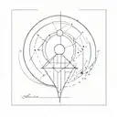 moving pendulum tattoo design idea