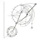 moving pendulum tattoo design idea