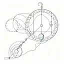 moving pendulum tattoo design idea