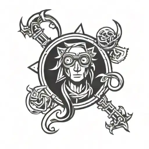 lol support icon tattoo design idea