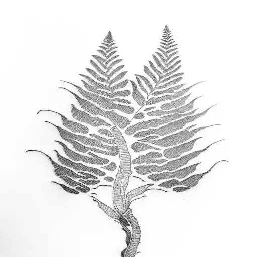 Fern Tree tattoo design idea