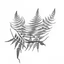 Fern Tree tattoo design idea