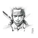 zoro tattoo design idea