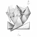 Impossible Triangle tattoo design idea
