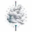 scroll with cloud filler tattoo design idea