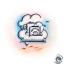 scroll with cloud filler tattoo design idea