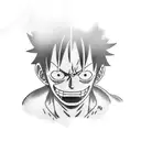 LUFFY ONE PIECE tattoo design idea