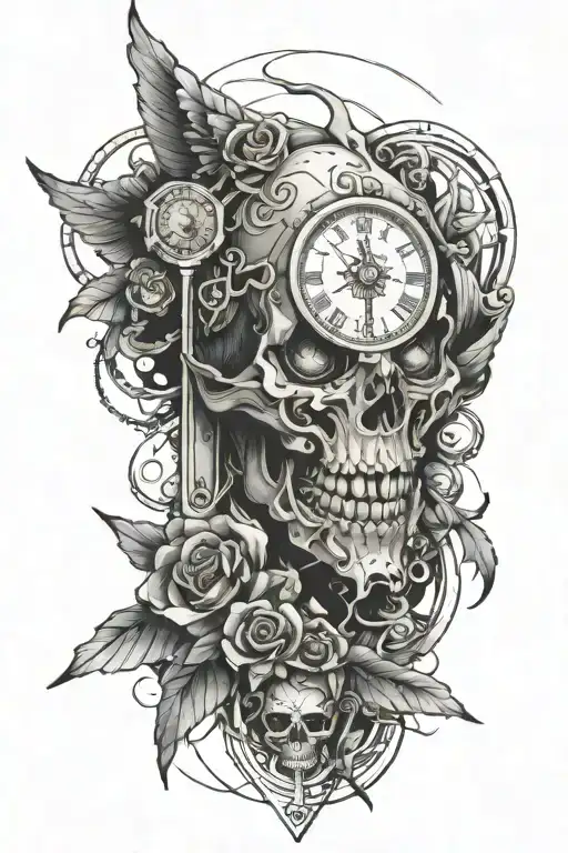Chronos tattoo design idea