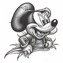 Mickey Mouse cholo  tattoo design idea