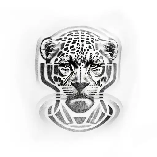 Socrates tattoo with jaguar and monkey on chest tattoo design idea
