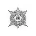 ancient symbol of tantra tattoo design idea