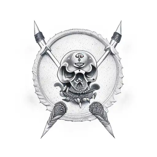 Odín with axe tattoo design idea