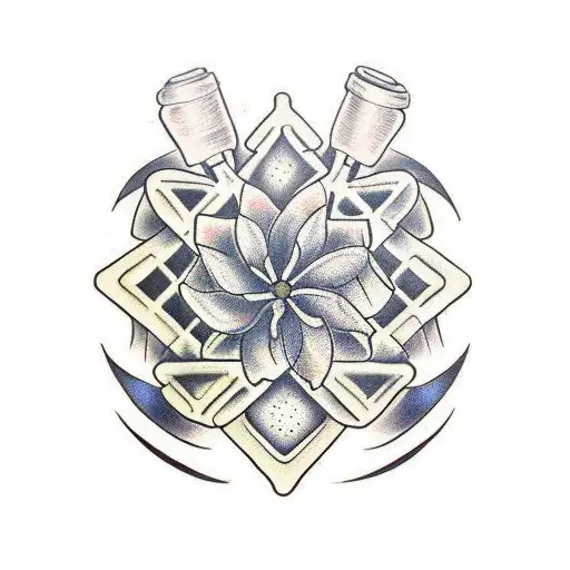 waffle tree tattoo design idea