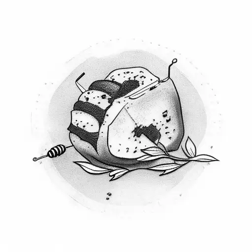 a honey baked ham  tattoo design idea