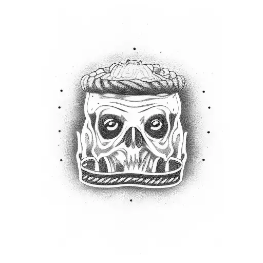 Ham hock fingerbang tattoo design idea