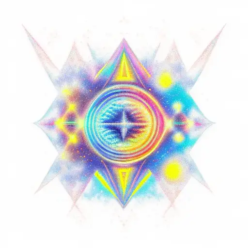 star child Binary star 1000factes tattoo design idea