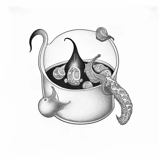 jalapeno mushroom cloud tattoo design idea