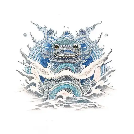leviathan of the deep tattoo design idea