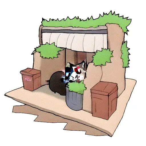 Feral Cat Den tattoo design idea