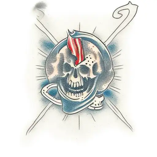 puke waffle tattoo design idea