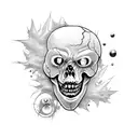 zombie maple tattoo design idea