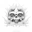 zombie maple tattoo design idea