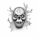 zombie maple tattoo design idea