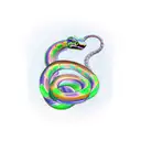 infinity snake flames tattoo design idea