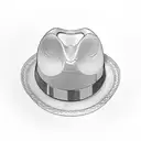 ham in a fedora tattoo design idea