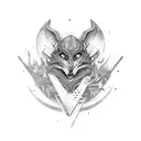 blade magic tattoo design idea