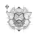 a scored ham  tattoo design idea