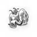 jalapeno mushroom cloud tattoo design idea