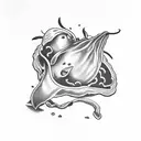 jalapeno mushroom cloud tattoo design idea